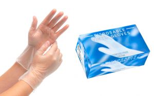Disposable Vinly Gloves Resistant Dust Free Size XL 100pcs #N71547617577