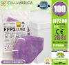 Italiamedica FFP2 LILAC Mask CE2841 Certified PPE Cat.III Made in EU #N90056004413-100