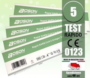 5 Boson SARS-COV-2 Antigenic Rapid Swab Test CE 0123 Self Test #N90056004561